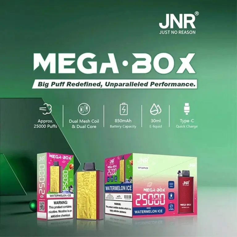 JNR Mega Box 25000 Puffs Original Edition Rechargeable Disposable Vape