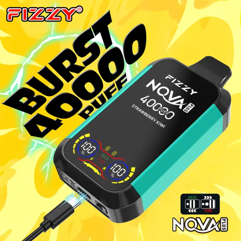 Fizzy Nova Plus 40000 40K Puffs Original Edition Dual Mesh LCD Display Disposable Vape EU Warehouse