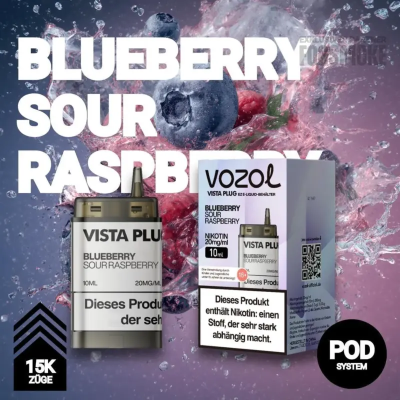 Vozol Vista Plug EZ | Pod | Blueberry Sour Raspberry