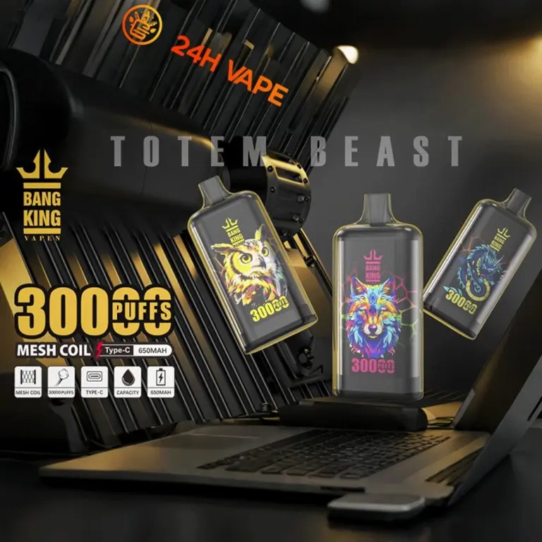 Bang King Crystal 30000 30K Puffs 2% 3% 5% Nicotine Hottest Disposable Vape