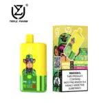 UZY Triple Flavor 60000 60K Puffs 3 in 1 Flavors Newest Original Rechargeable LED Display Disposable Vape