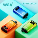 WGA Crystal Plus 20000 20K Puffs 5% Nicotine Double Taste LCD Display Disposable Vape
