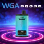 WGA Crystal Plus 20000 20K Puffs 5% Nicotine Double Taste LCD Display Disposable Vape